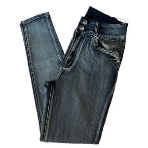 DANESI JEANS Women Butt Lifter Technology High Rise 13 Stretch Black Skinny Jean